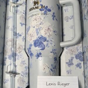 Stanley Floral Blue and White Tumbler